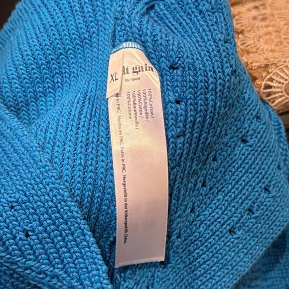 Cult Gaia Floreana Cotton Crochet Halter Mini Dress Size XL - Picture 13 of 13